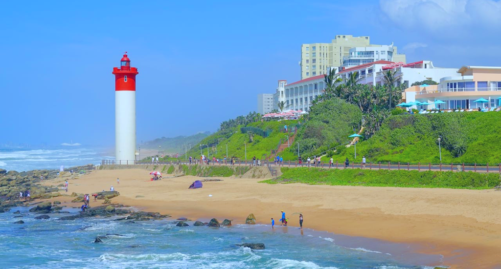 near the beach